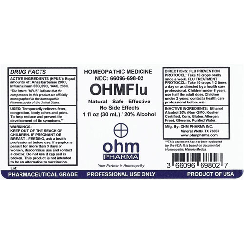 Ohm Flu 1 oz. Dropper, Ohm Pharma