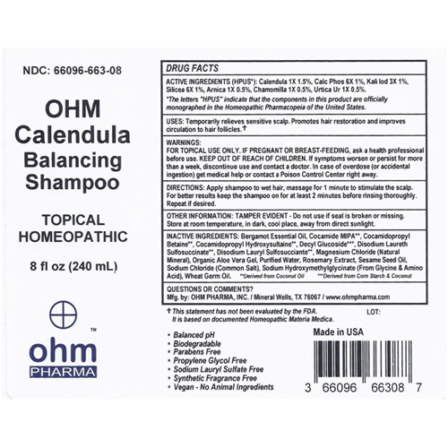 Botanical Balancing Shampoo 8 oz., Ohm Pharma