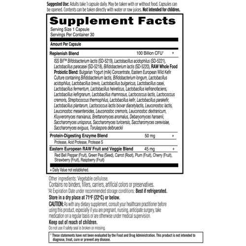 Raw Probiotics Ultimate Care 30 Caps by Garden of Life