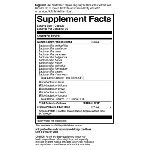Dr. Formulated Probiotics Once Daily Women's 30 Caps by GoL