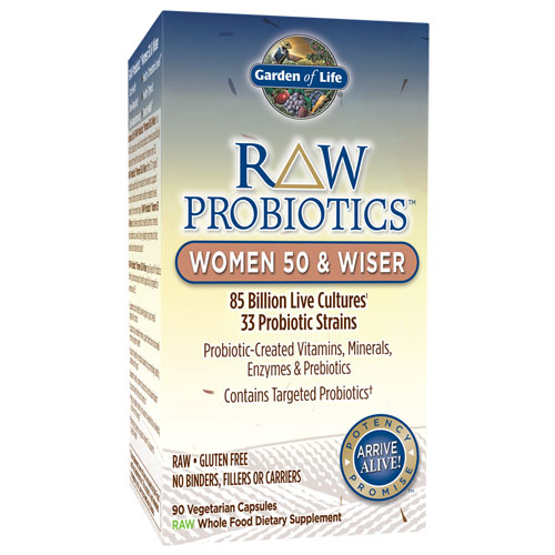 Raw Probiotics Women 50 & Wiser 90 Caps by Garden of LIfe