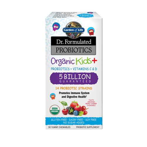 Dr. Formulated Probiotics Org Kids+ (Bry/Chry) 30 Chw by GoL