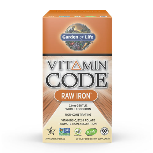 Vitamin Code Raw Iron 30 Caps by Garden of Life