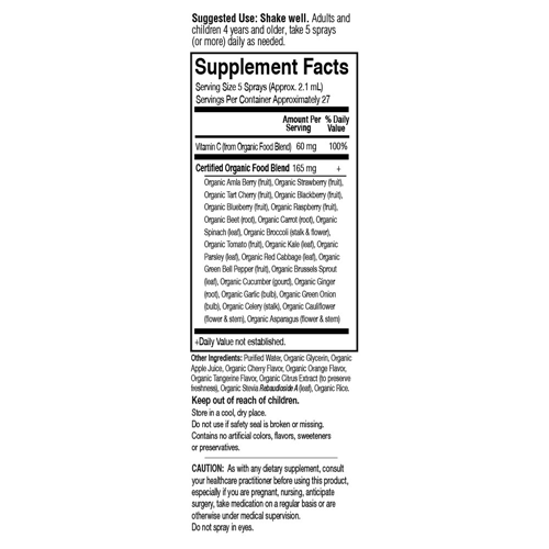 mykind Organics Vitamin C (Cherry-Tang) 2 oz. Spray by GoL