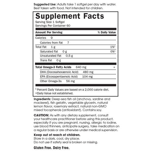 Minami Prenatal Omega-3 60 Softgels by Garden of Life
