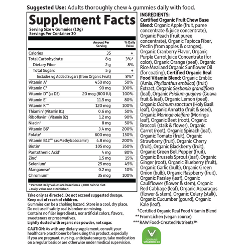 mykind Organics Prenatal Multi Gummy 120's by Garden of Life