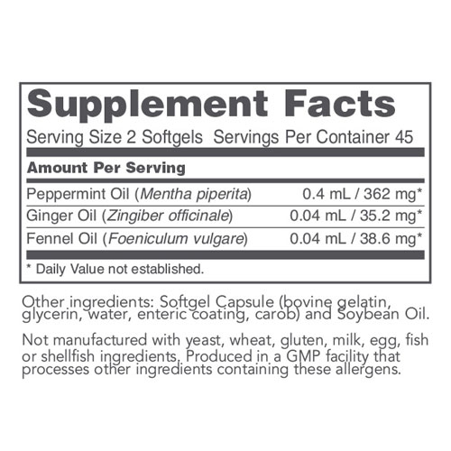 Peppermint Oil GI 90 softgels by Protocol