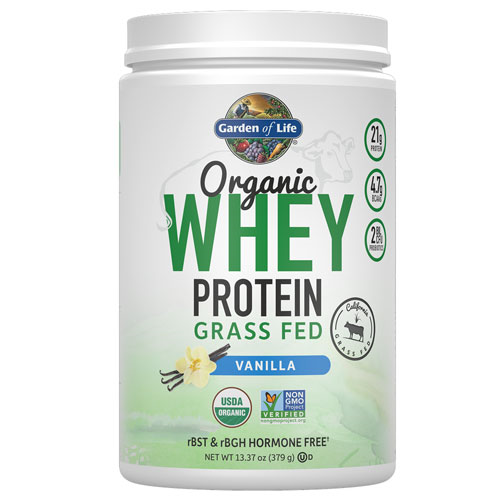 Organic Grass Fed Whey (Vanilla) 378g by Garden of Life
