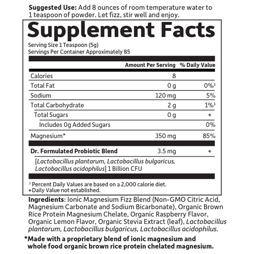 Dr. Formulated Magnesium (Ras. Lemon) 421.5g by GoL