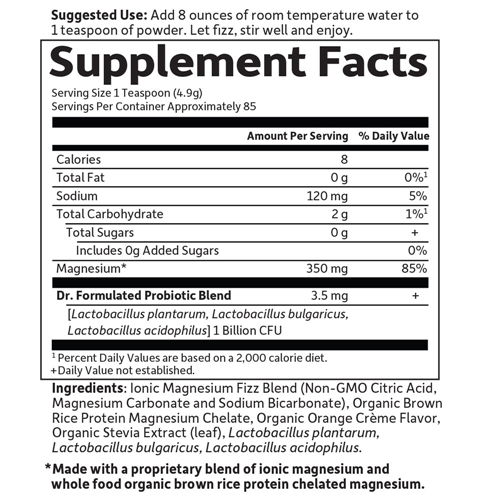 Dr. Formulated Magnesium (Orange) 419.5g by Garden of Life