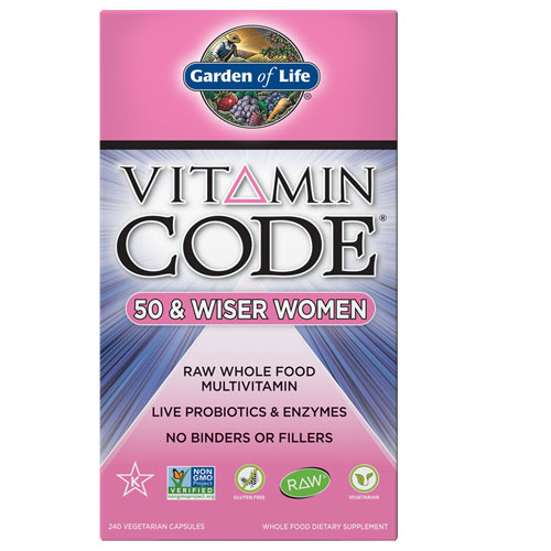Vitamin Code Women 50 & Wiser 240 Caps by Garden of Life