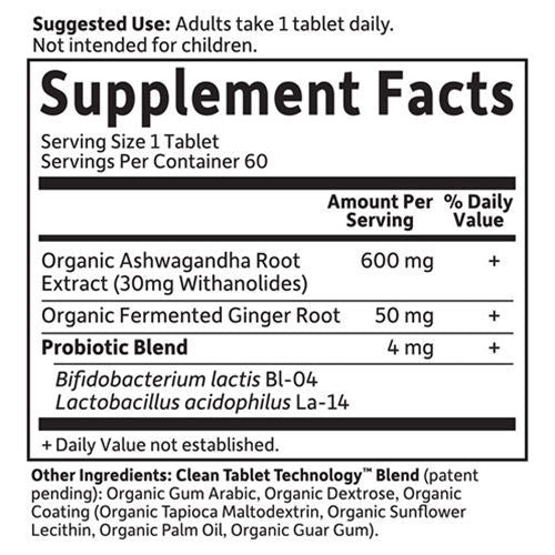 mykind Organics Ashwagandha 60 tabs by Garden of Life