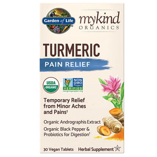 mykind Organics Turmeric Pain Relief 30 tabs by GoL