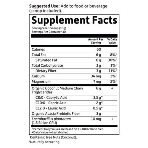 Dr. Formulated Keto Organic MCT Powder 300g, Garden of Life