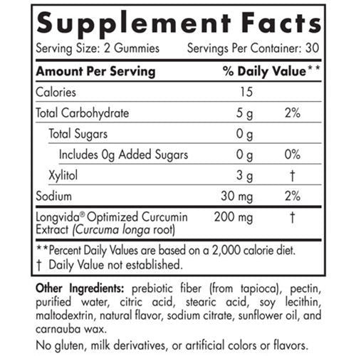 Zero Sugar Curcumin Gummies 60ct, Nordic Naturals