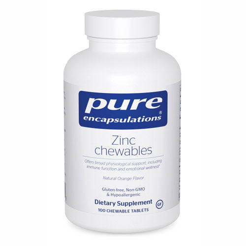 Zinc Chewables 100's, Pure Encapsulations