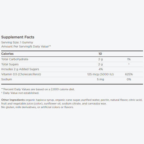 Nordic Vitamin D3 5000 Gummies 30ct