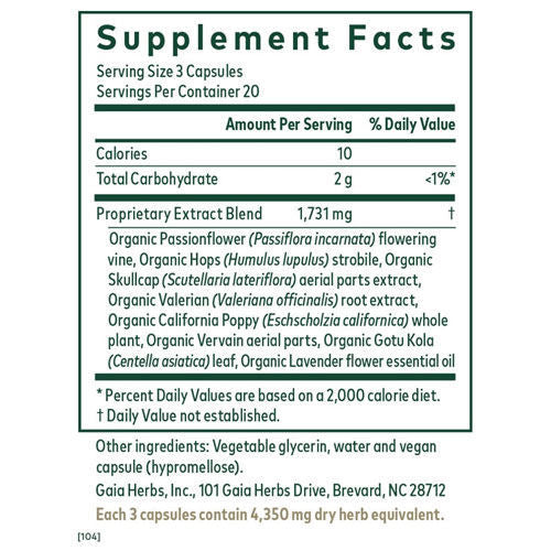 Sleep Formula 60 caps, Gaia Professional