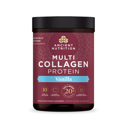 Multi Collagen Protein (Vanilla) 472.5g by Ancient Nutrition