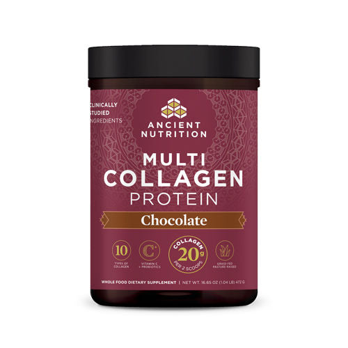Multi Collagen Protein (Chocolate) 472g by Ancient Nutrition