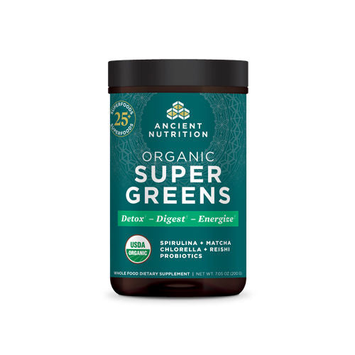 Organic SuperGreens (Unflavored) 200g by Ancient Nutrition