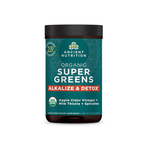 Organic SuperGreens Alkalize & Detox 213g, Ancient Nutrition