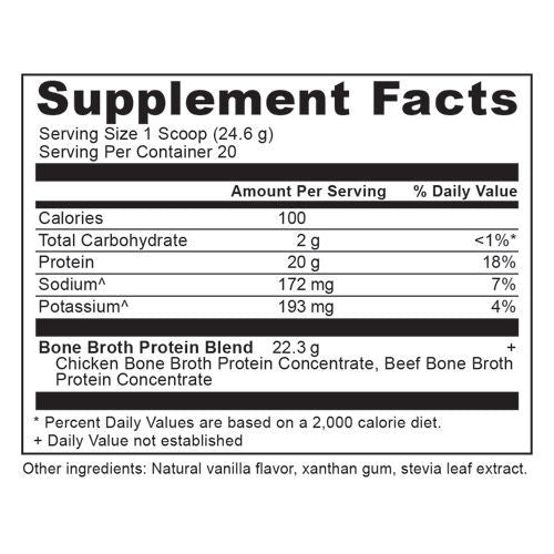 Bone Broth Protein (Vanilla) 492g by Ancient Nutrition