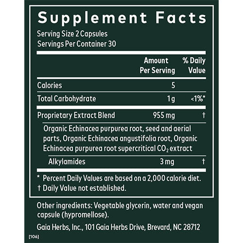 Echinacea Supreme 60 caps, Gaia Professional