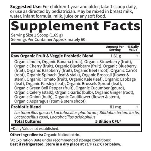 Raw Probiotics Kids 101.4g by Garden of Life