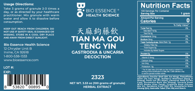 Tian Ma Gou Teng Yin - Bio Essence Extract Powder