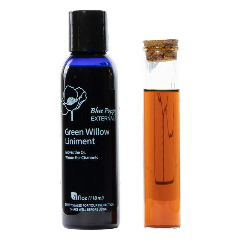 Green Willow Liniment 4 oz, Blue Poppy