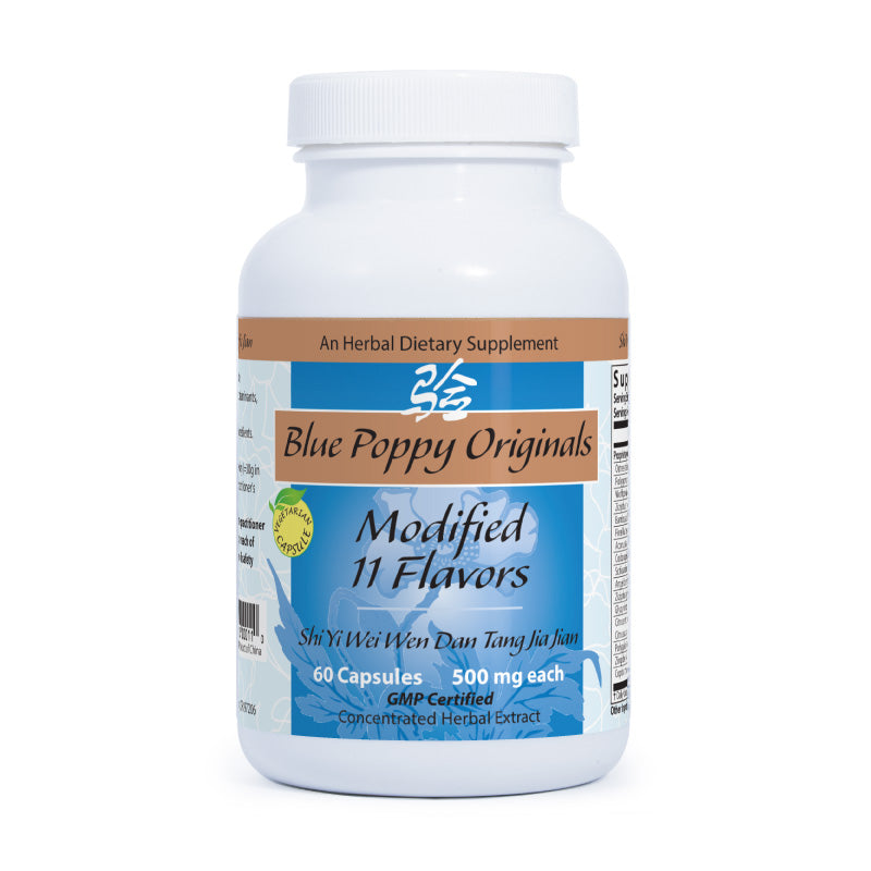 Modified 11 Flavors Warm Gallbladder Caps 60's, Blue Poppy