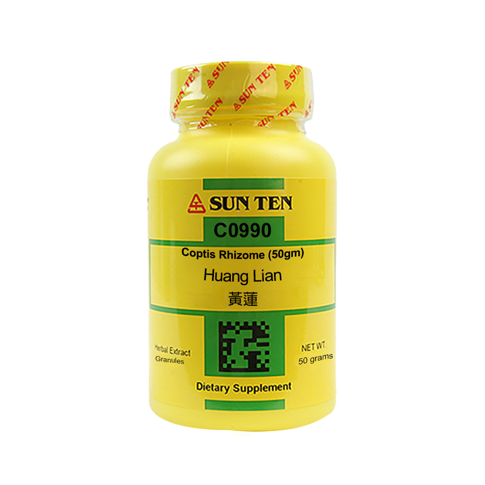 Huang Lian (Coptis Rhizome) Sun Ten 5:1 Extract Powder 50g