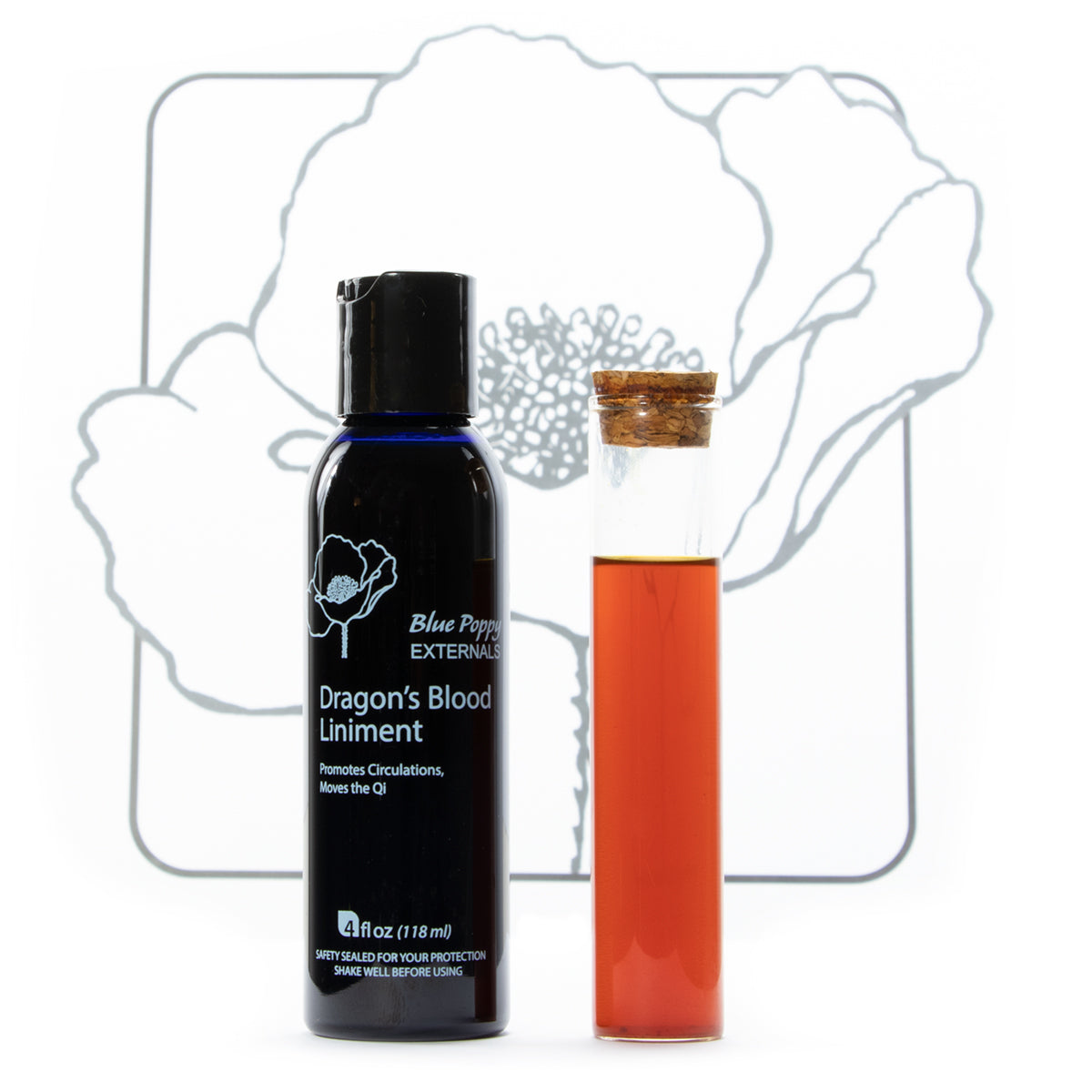 Dragon's Blood Liniment 4 oz, Blue Poppy