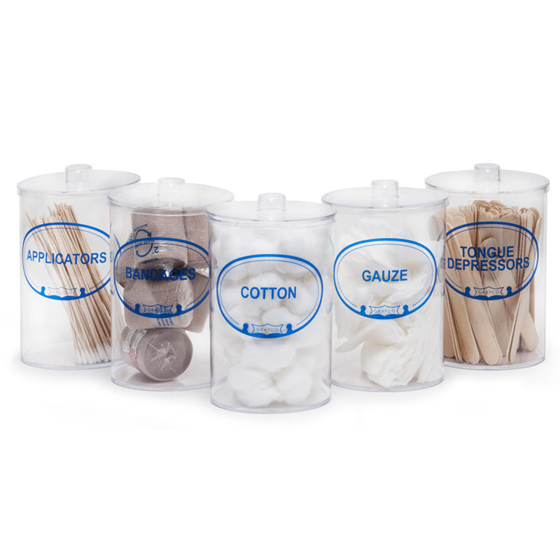 Plastic Sundry Jar Set 5pc