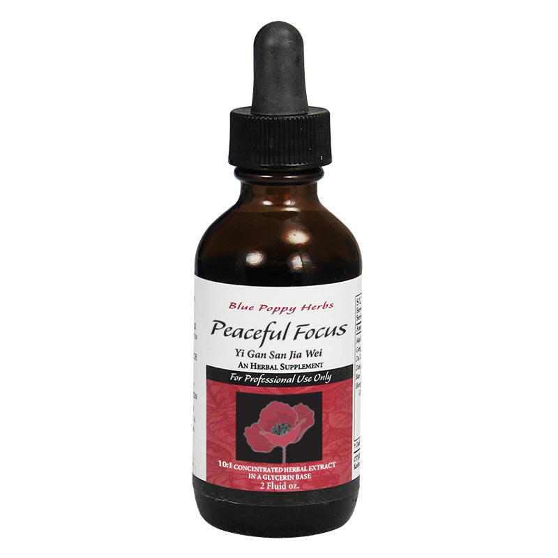 Peaceful Focus (glycerin tincture) 2oz, Blue Poppy