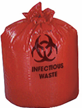 Picture of Red Biohazard Liners                                        