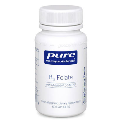 Picture of B12 Folate 60's, Pure Encapsulations                        