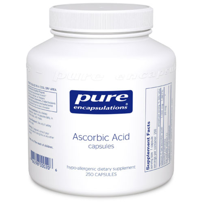 Picture of Pure Ascorbic Acid 250's, Pure Encapsulations               