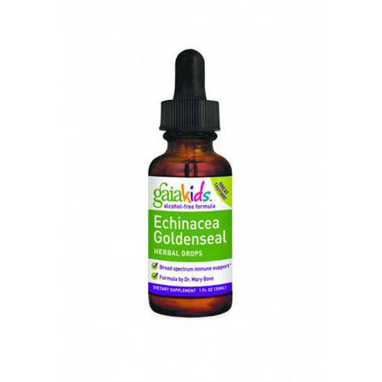 Picture of Echinacea Goldenseal Herbal Drops by Gaia Kids              
