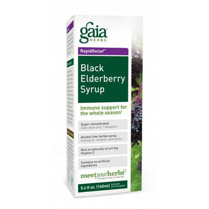 Picture of Black Elderberry Syrup by Gaia Liquids                      