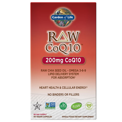 Picture of Raw CoQ10 (200 mg) 60 Caps by Garden of Life                