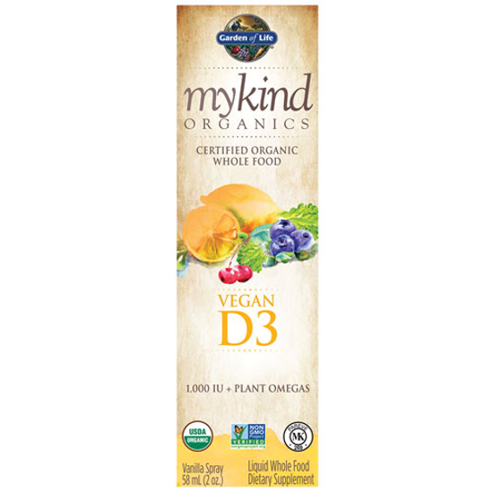 Picture of mykind Organics D3 Spray (1,000 iu) 2 oz. by Garden of Life 