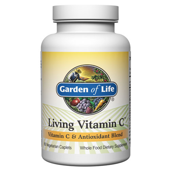 Picture of Living Vitamin C 60 Caplets by Garden of Life               
