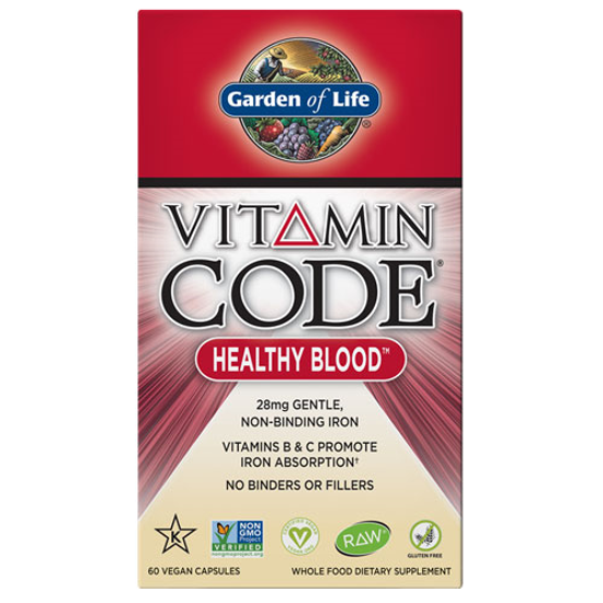 Picture of Vitamin Code Healthy Blood 60 Caps by Garden of Life        