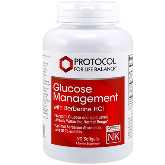 Picture of Glucose Management w/ Berberine HCl 90 softgels by Protocol 