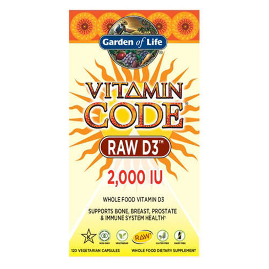 Picture of Vitamin Code Raw D3 (2000) 120 Caps by Garden of Life       