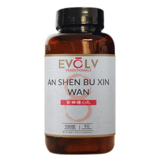 Picture of An Shen Bu Xin Wan 90 caps by Evolv                         