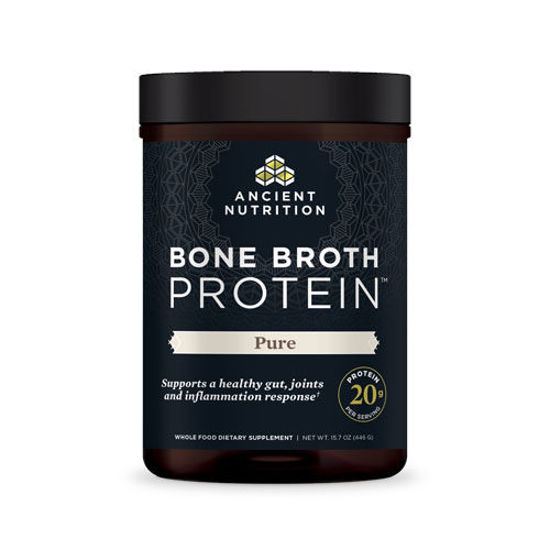 Picture of Bone Broth Protein (Pure) 446g by Ancient Nutrition         