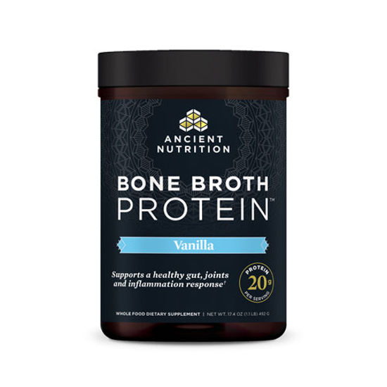 Picture of Bone Broth Protein (Vanilla) 492g by Ancient Nutrition      
